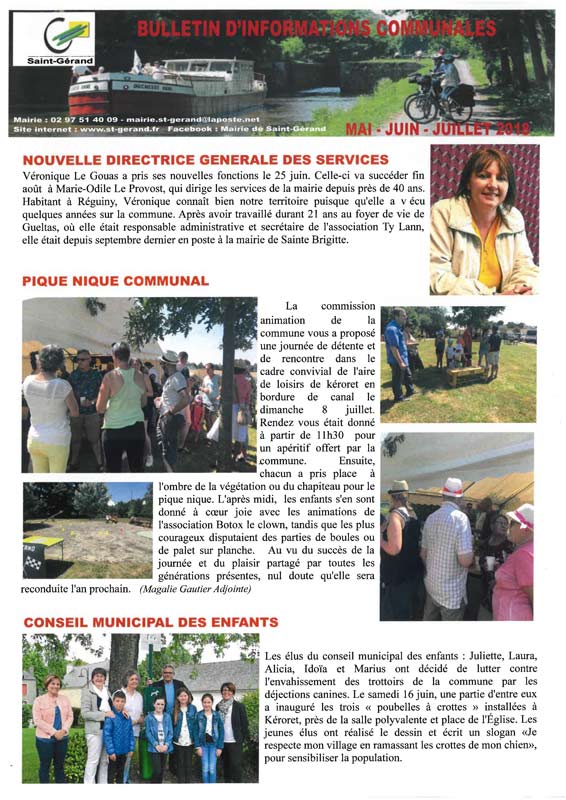 Bulletin municipal Juillet 2018