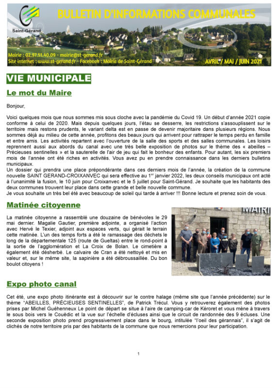 Bulletin municipal Juillet 2021
